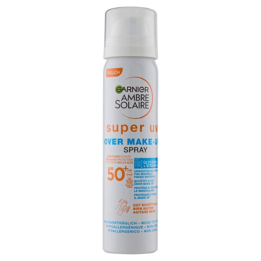 Garnier Ambre Solaire Super Uv Over Make-up Spray 50+ 75 ml